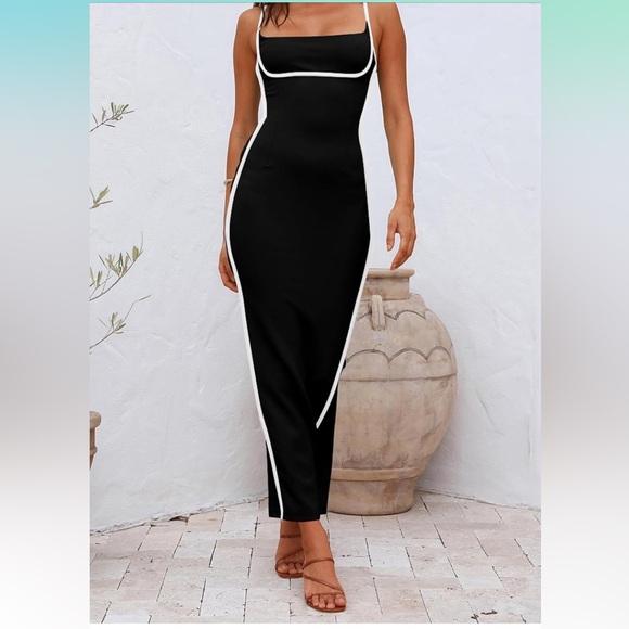 New PRETTYGARDEN Women's Summer Long
Bodycon Dress Spaghetti Strap Sleeveless - Picture 7 of 15